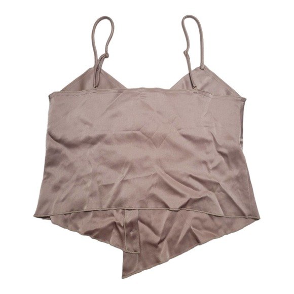 NANUSHKA Asymmetric Abio Satin Camisole - Blush Medium - Picture 5 of 8